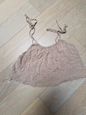 LA Hearts Tie Shoulder Tank Top (Pink)